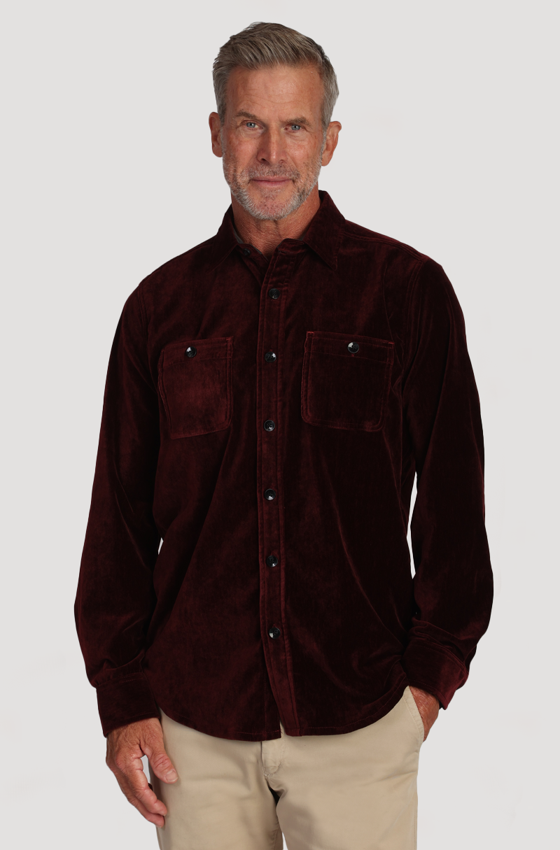 Cozy Cut Stretch Viceroy Velvet Shirt