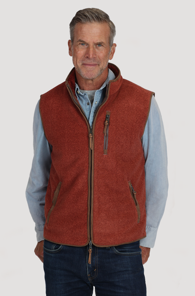 True grit top herringbone fleece vest