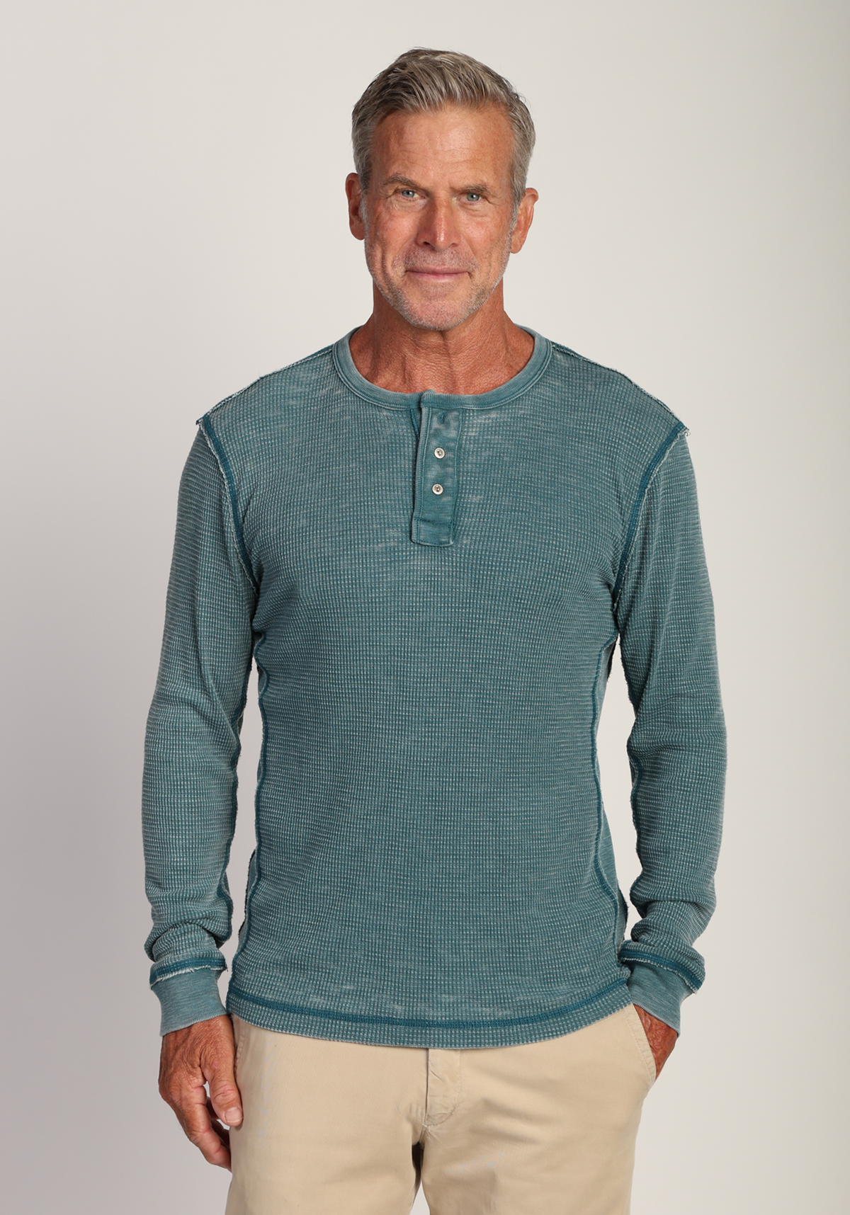 Bowery Waffle Thermal Henley