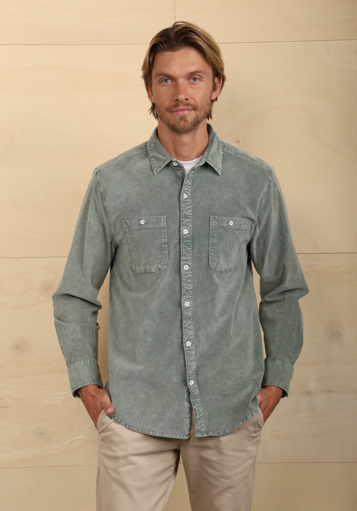 Cozy Cut Cord Work Shirt