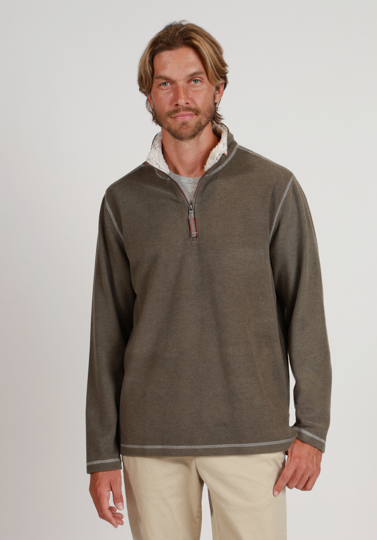 Melange Soft Fleece Quarter-Zip
