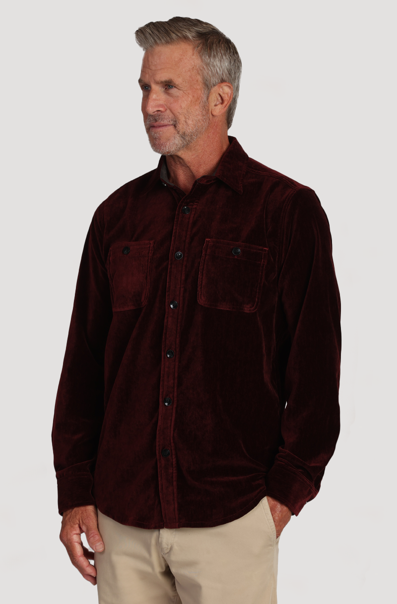 Cozy Cut Stretch Viceroy Velvet Shirt