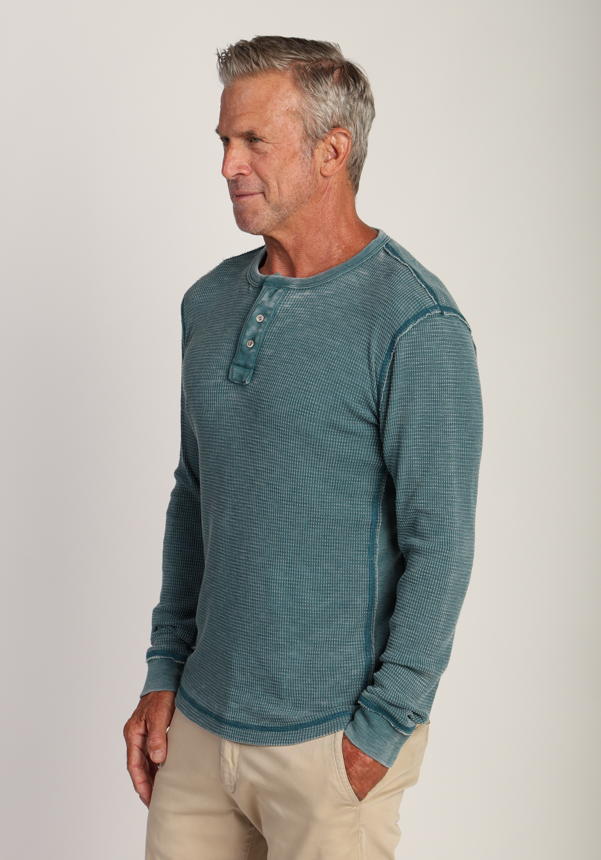 Bowery Waffle Thermal Henley