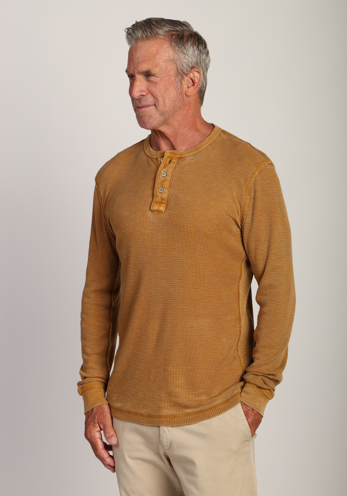 Bowery Waffle Thermal Henley