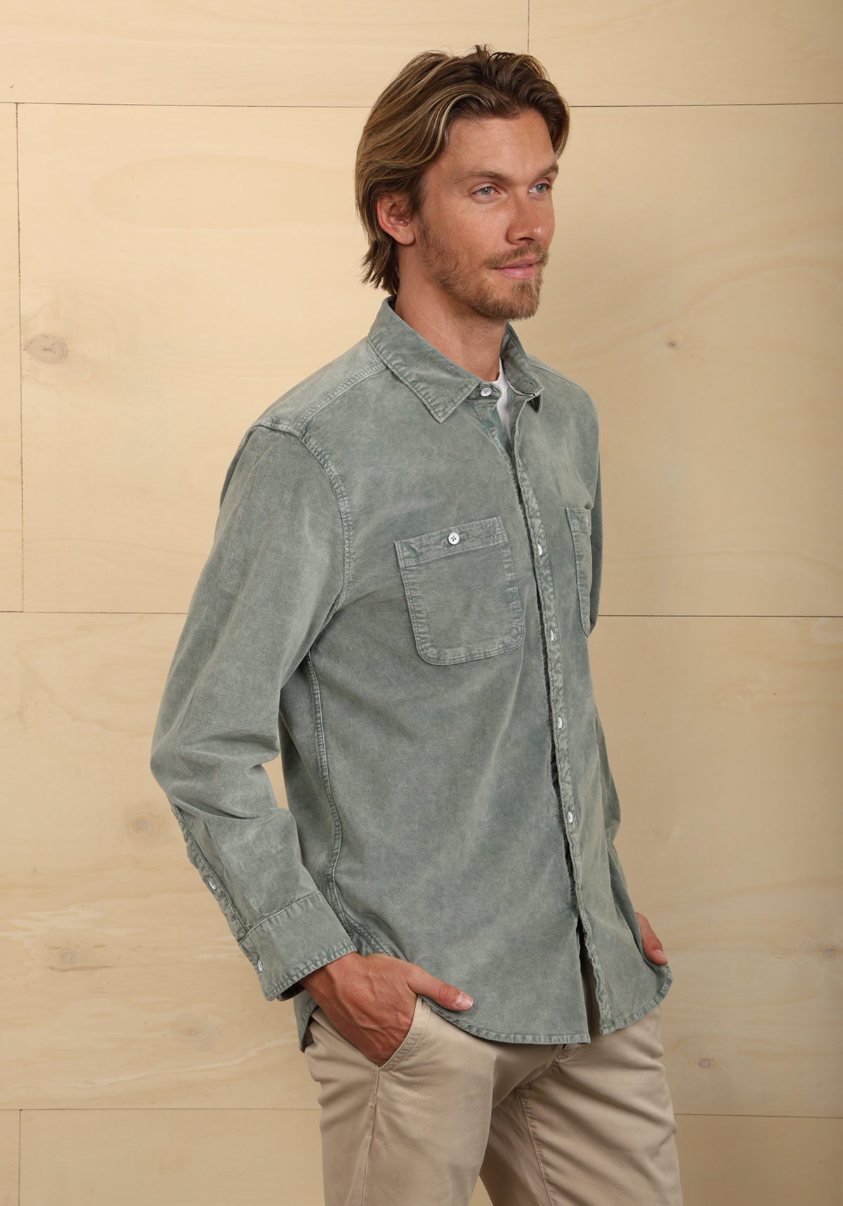 Cozy Cut Cord Work Shirt