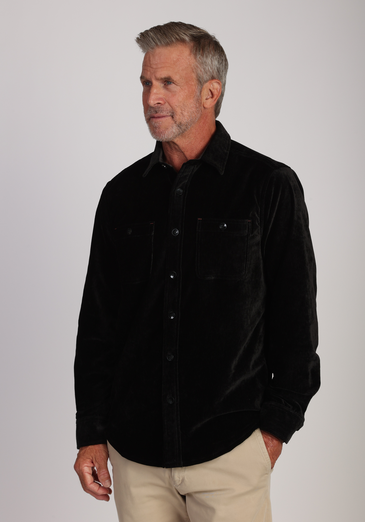 Cozy Cut Stretch Viceroy Velvet Shirt