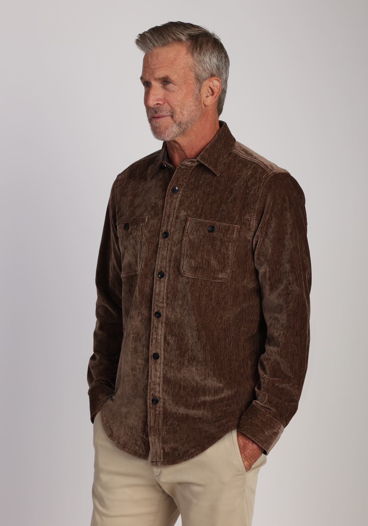 Cozy Cut Stretch Viceroy Velvet Shirt