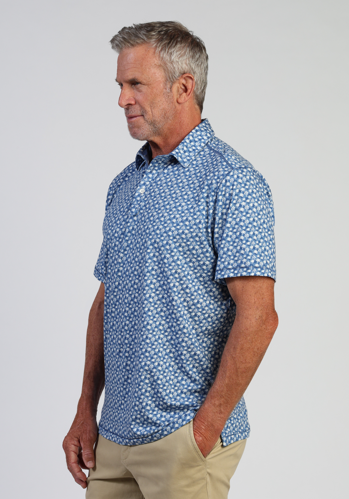 Palms Print Polo