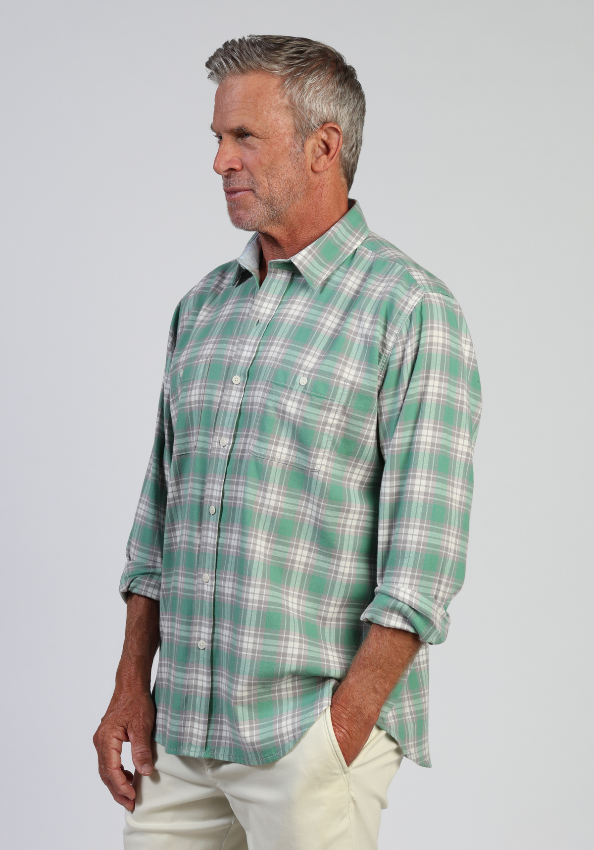 Feather-Weight Stretch Beach Flannel