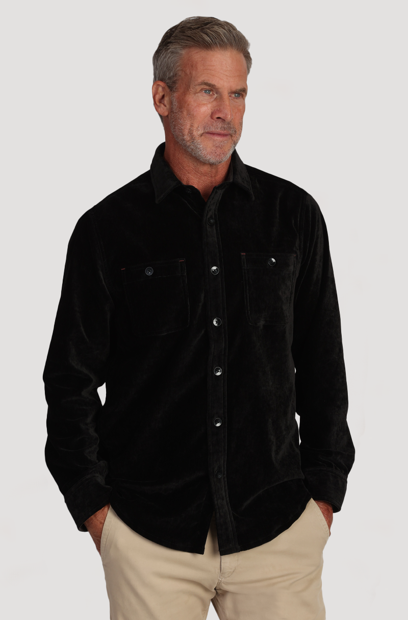 Cozy Cut Stretch Viceroy Velvet Shirt