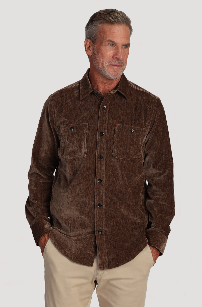 Cozy Cut Stretch Viceroy Velvet Shirt