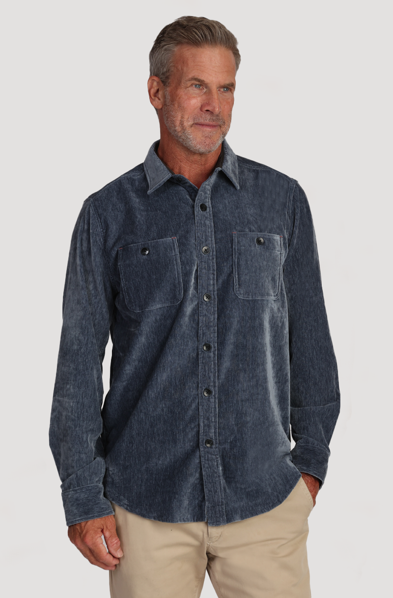 Cozy Cut Stretch Viceroy Velvet Shirt