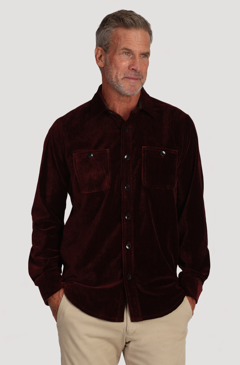 Cozy Cut Stretch Viceroy Velvet Shirt