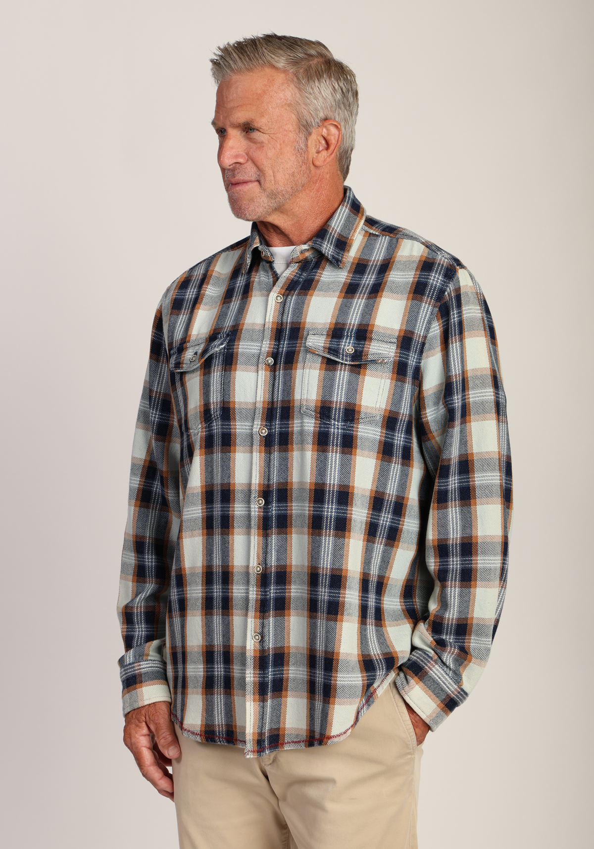 Winston Genuine Indigo Plaid