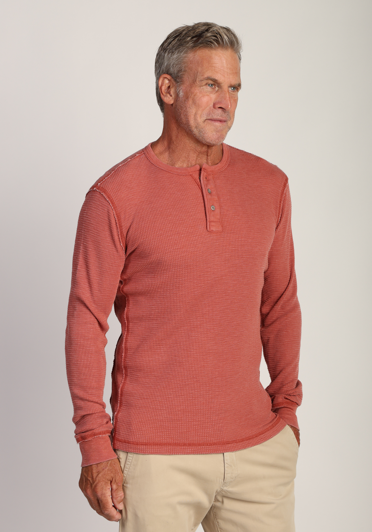 Bowery Waffle Thermal Henley