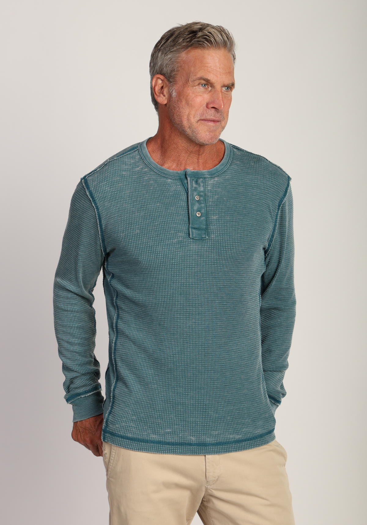 Bowery Waffle Thermal Henley