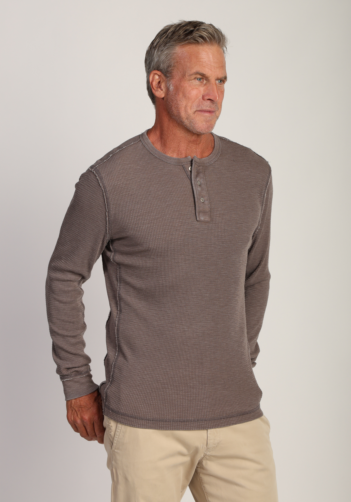 Bowery Waffle Thermal Henley