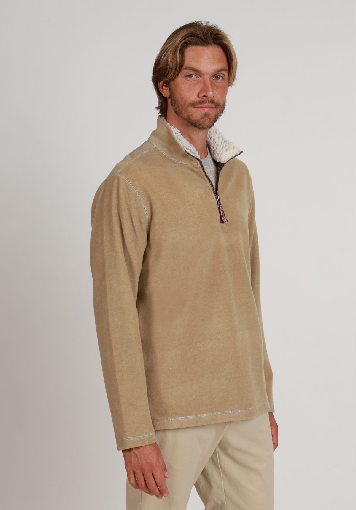 Melange Soft Fleece Quarter-Zip