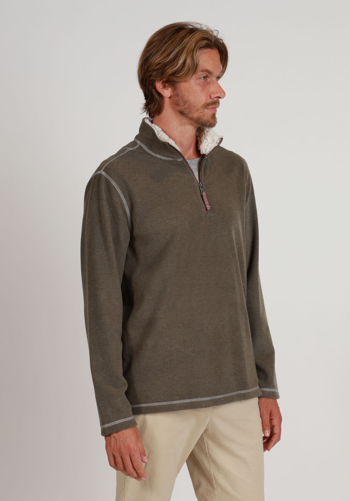 Melange Soft Fleece Quarter-Zip