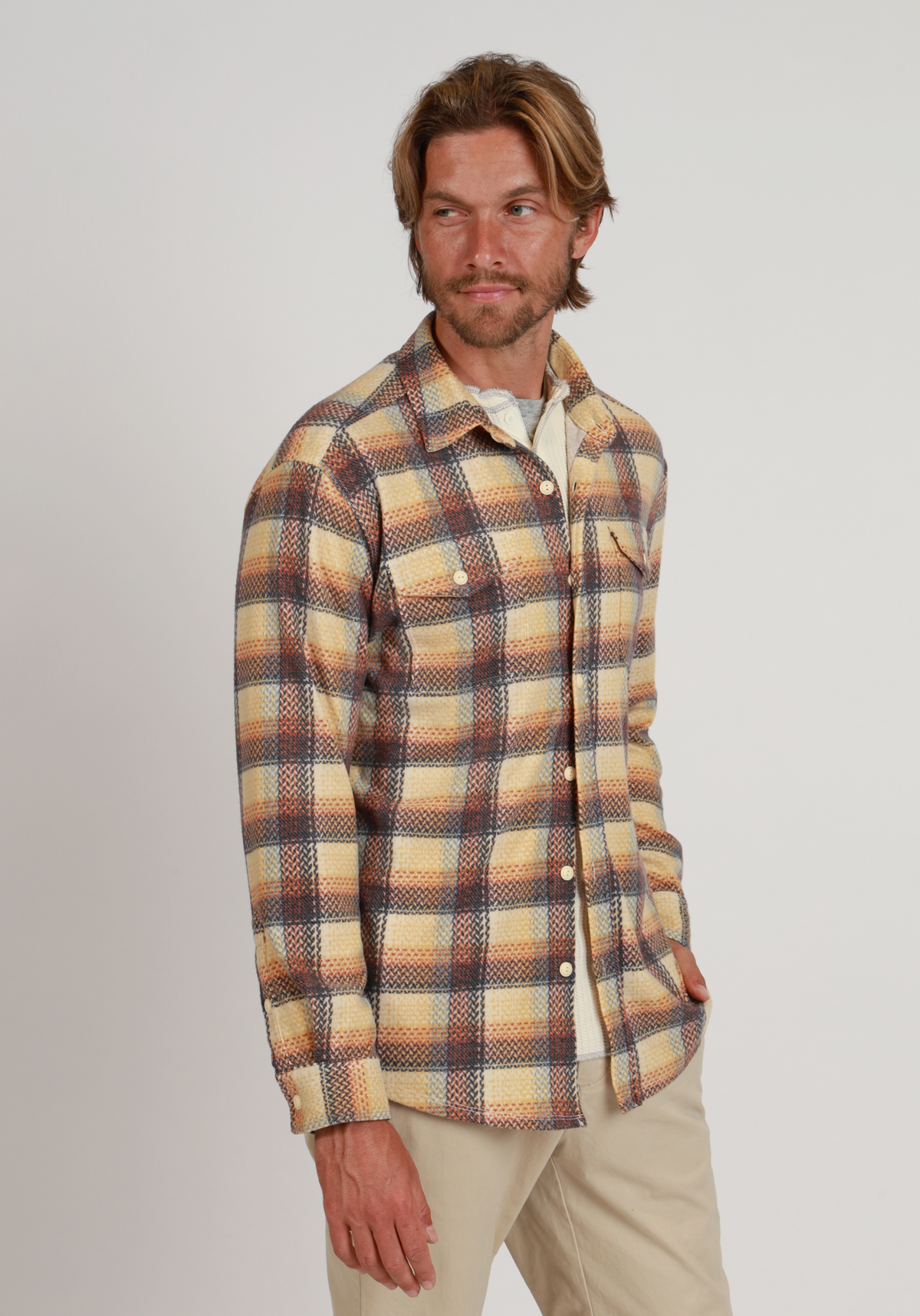 Cooper Sweater-Knit Plaid