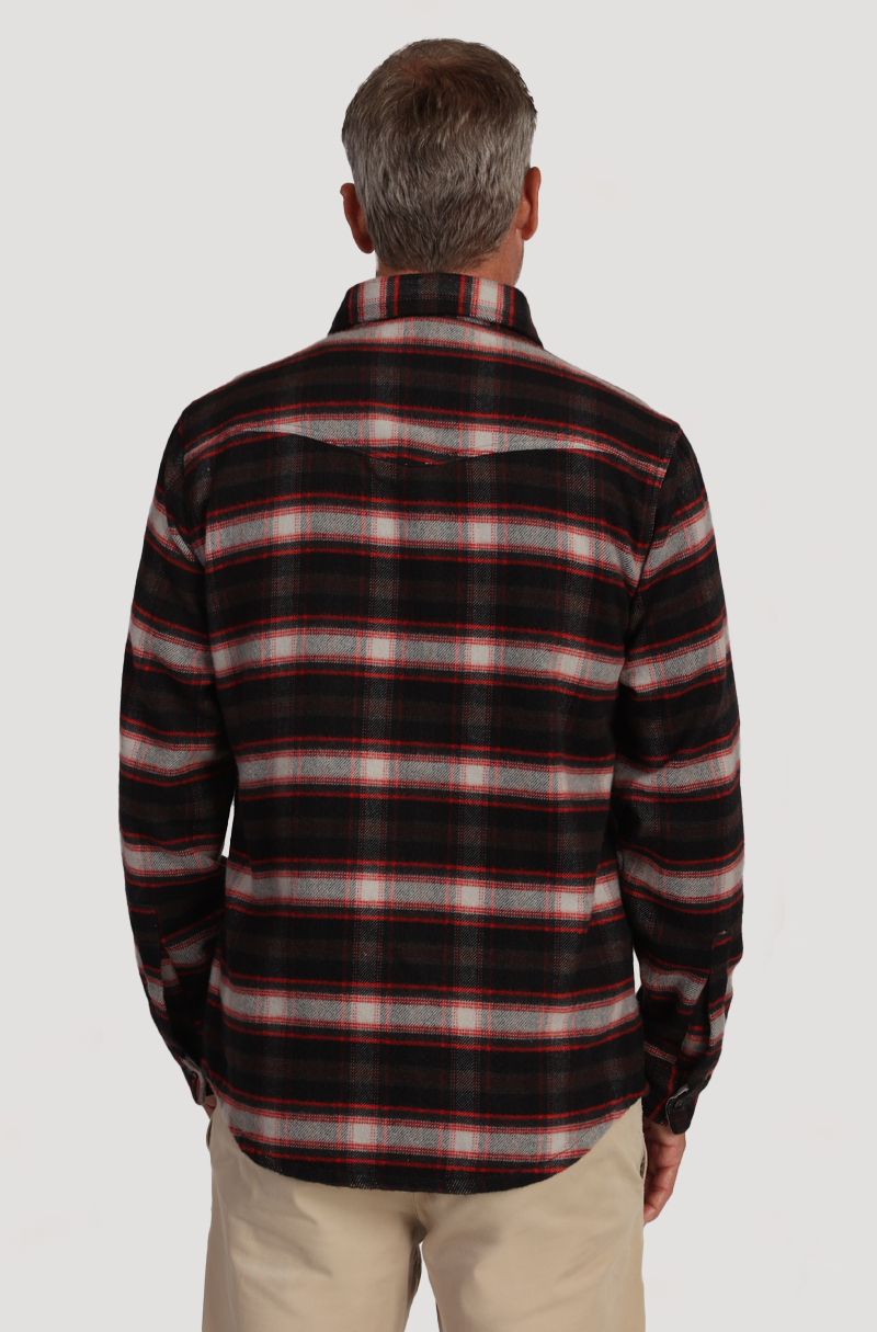 Apres Fleece Whiskey Checks Shirt Jacket