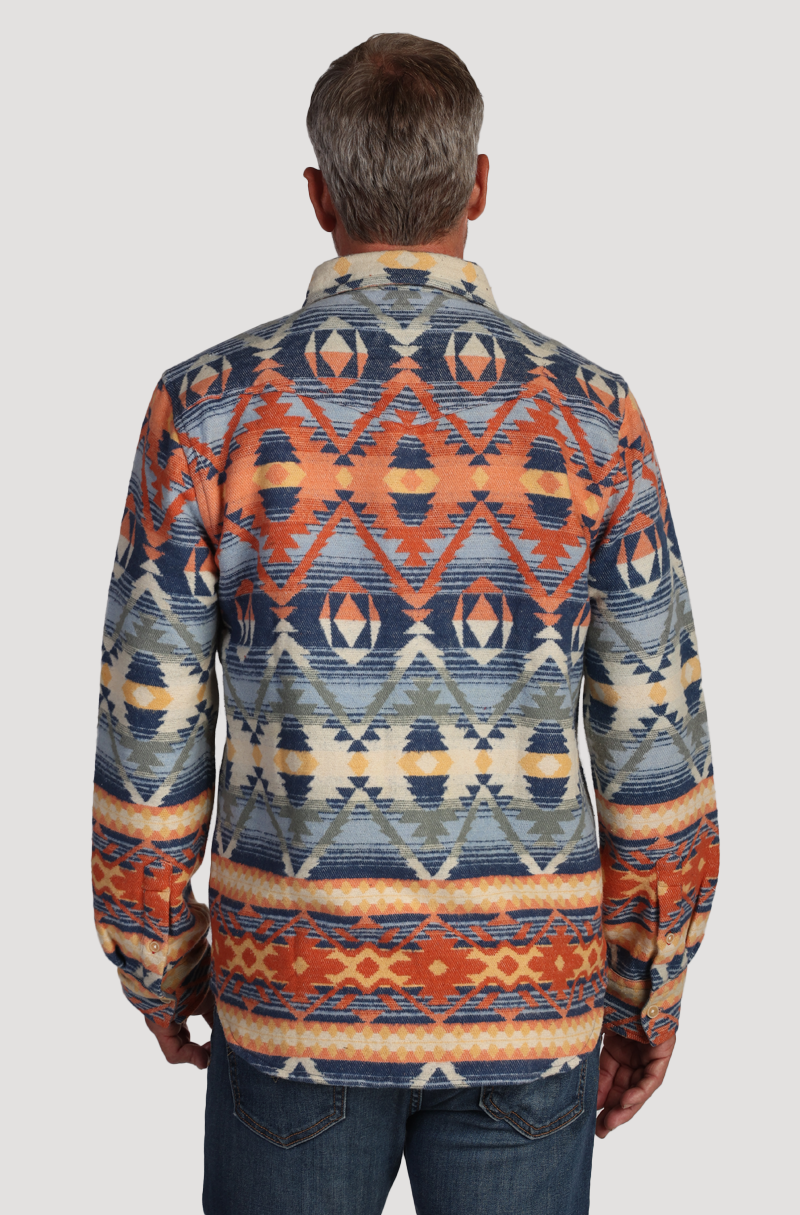 Chimayo Indigo Double Weave Shirt Jacket