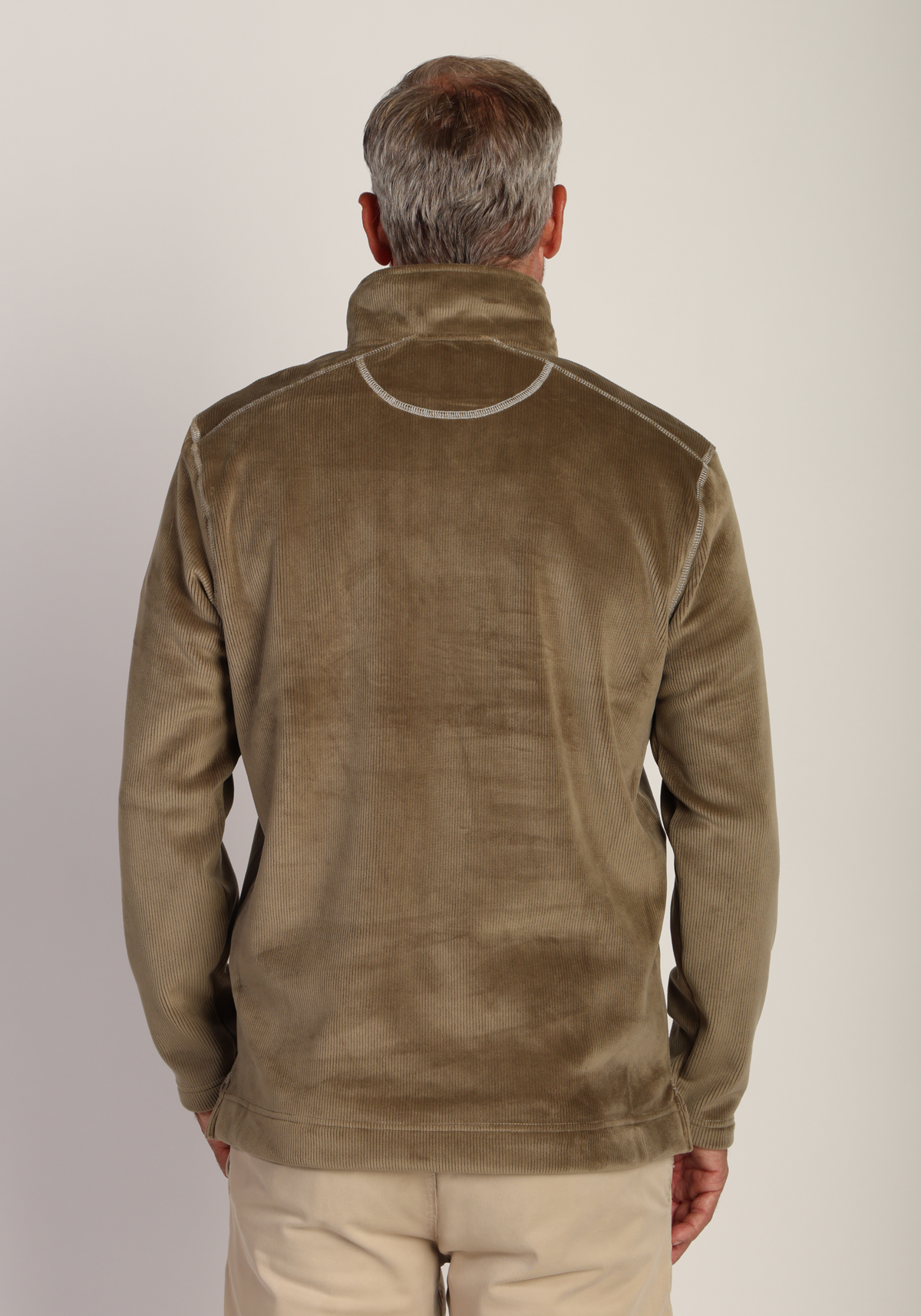 Apres Lux Sueded Cord 1/4 Zip Pullover