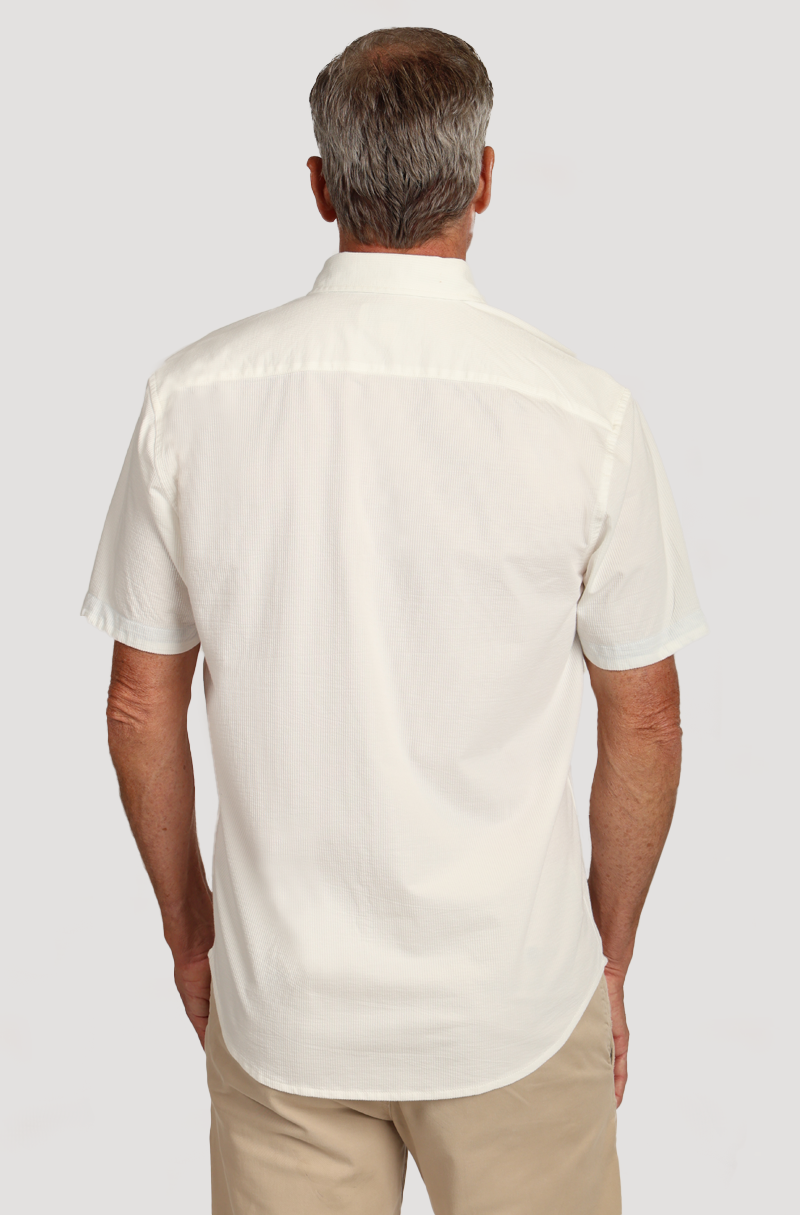 Stretch Knit Seersucker Shirt