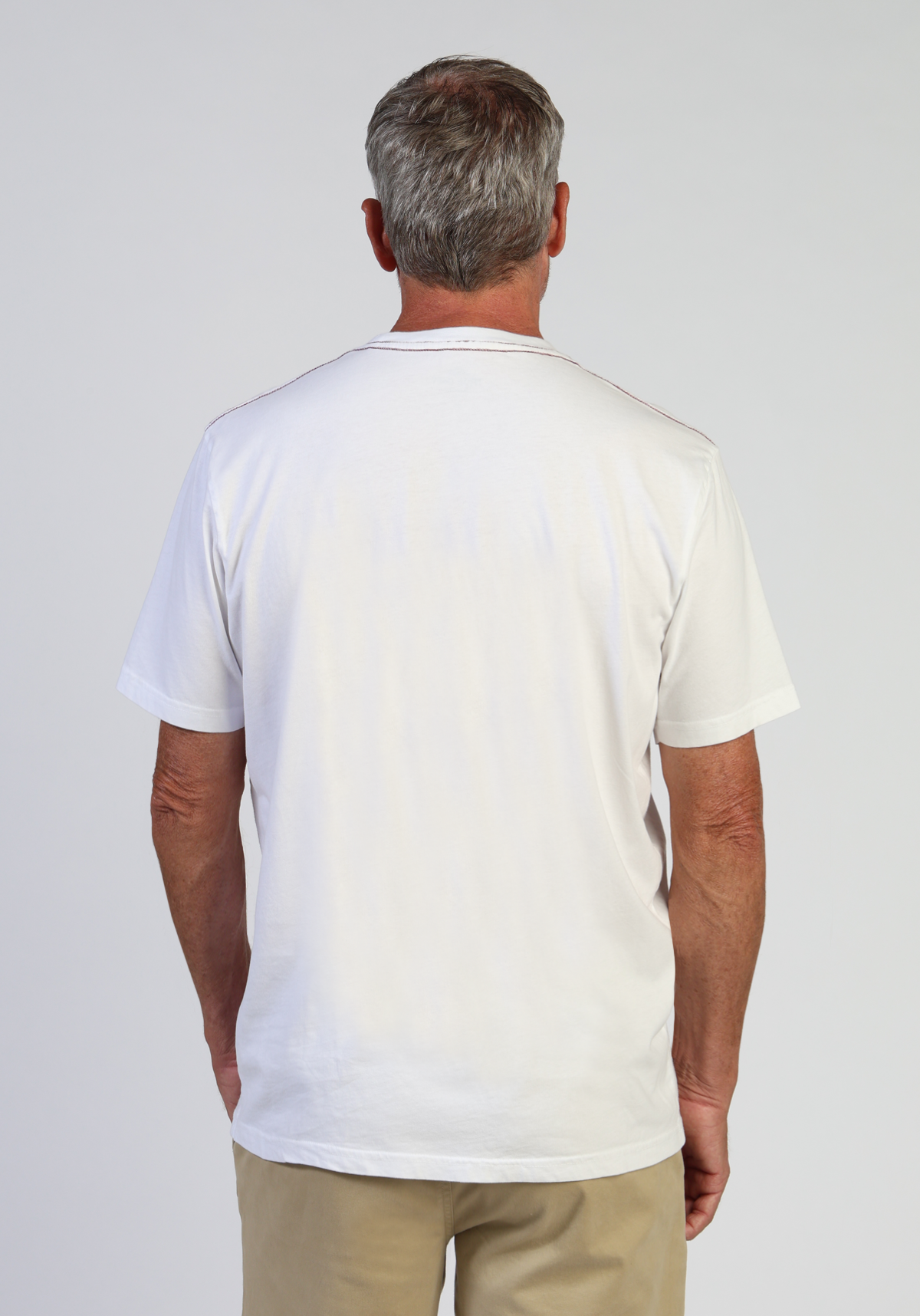 Vintage Combed Cotton Flag Print Tee
