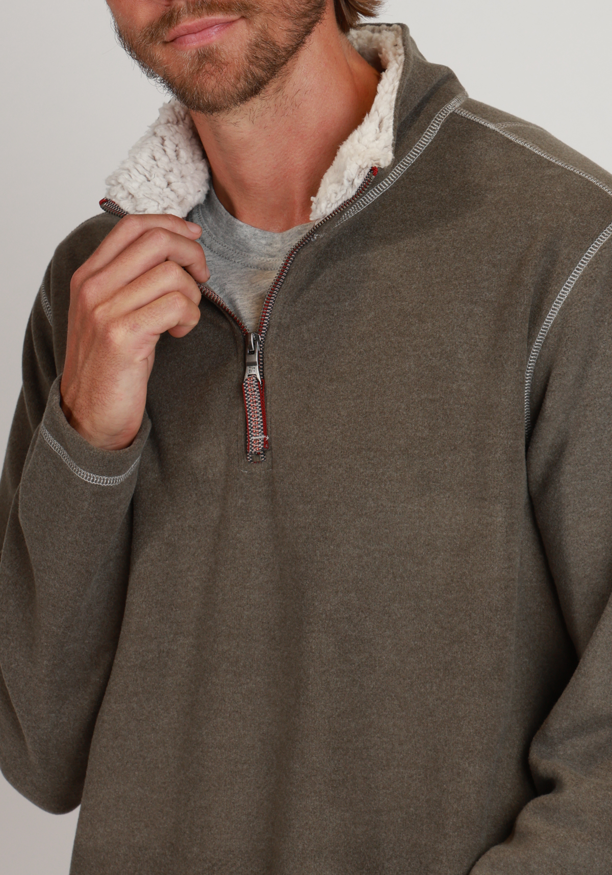 Melange Soft Fleece Quarter-Zip