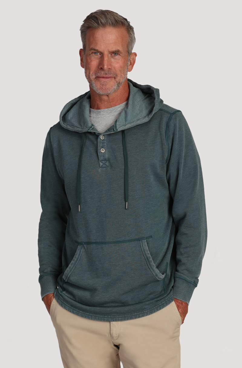 Bowery Fleece Placket Hoodie