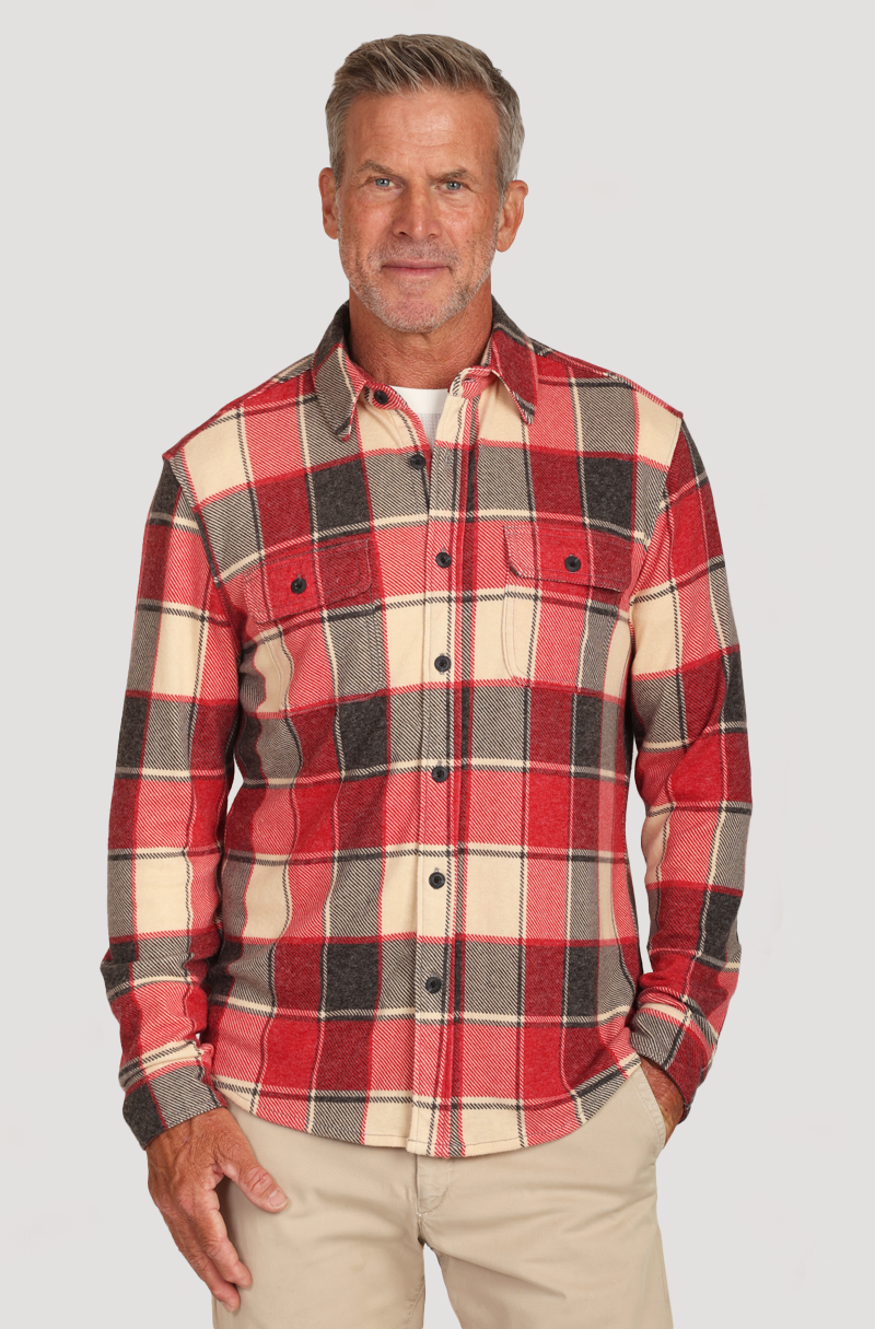 Jackson Sweater-Knit Shirt