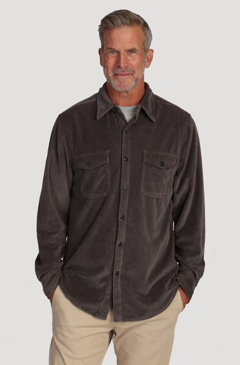 Best Stretch Corduroy w/Contrast Chambray