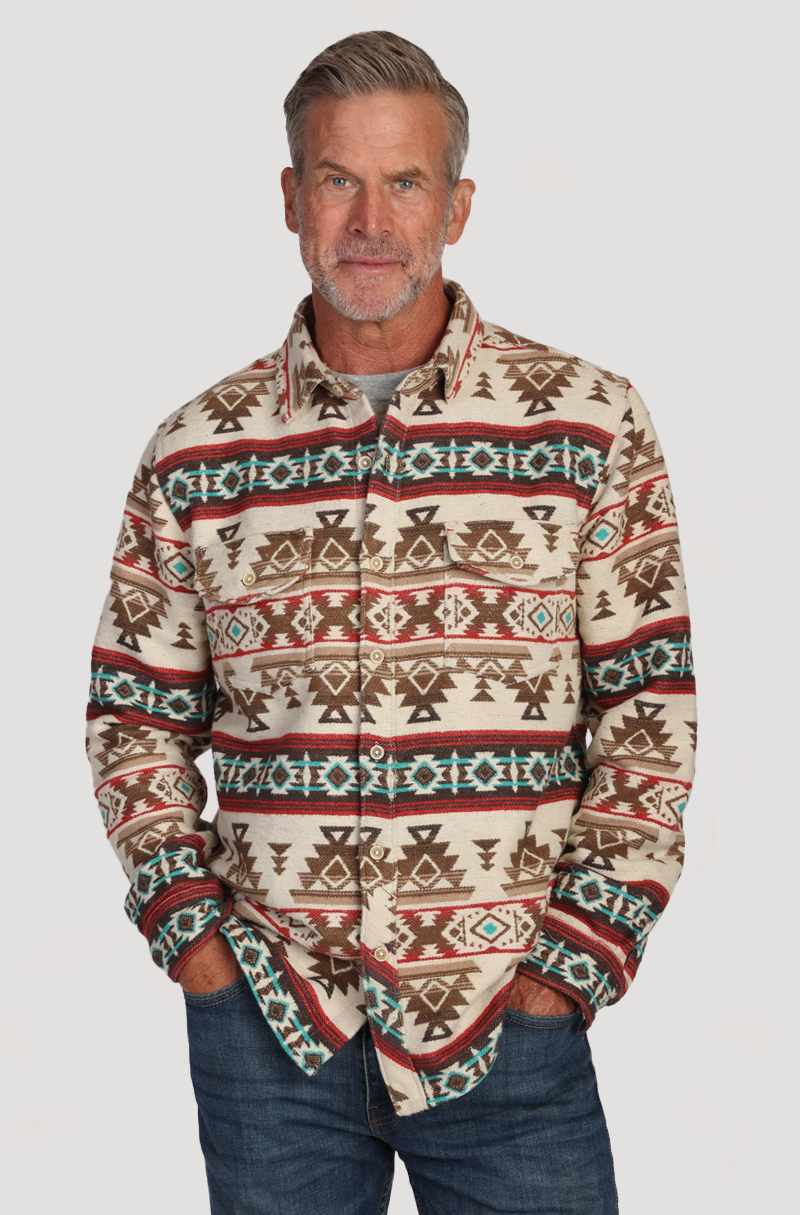 Dakota Indigo Double Weave Shirt Jacket True Grit