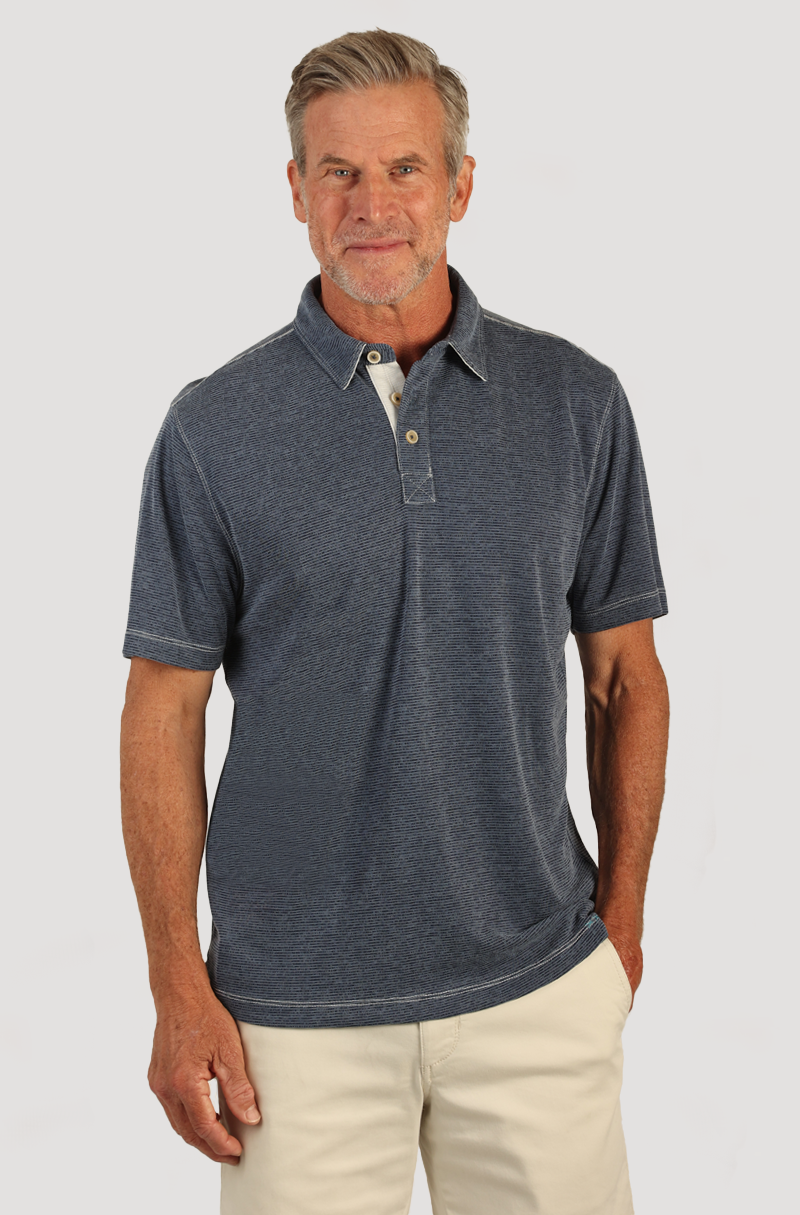Sueded Dobby Model Tencel S/S Polo