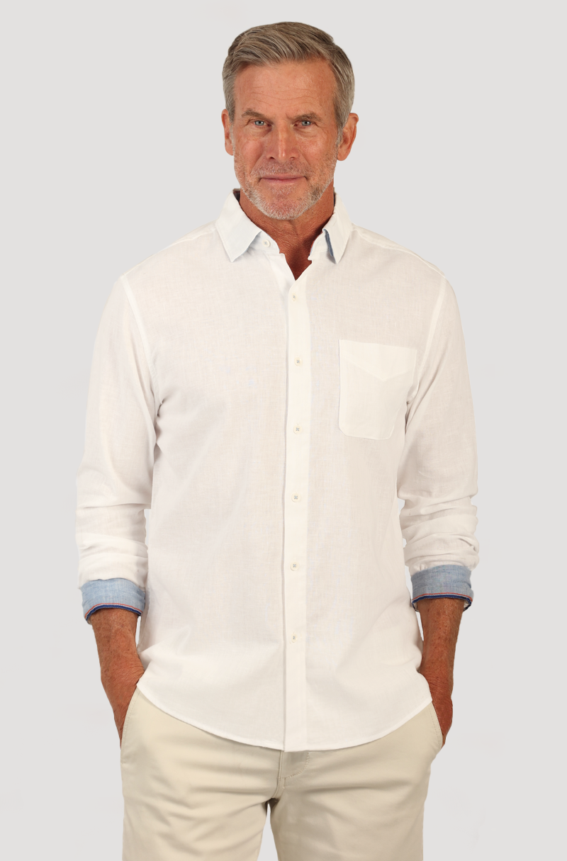 Linen L/S 1 PKT Shirt