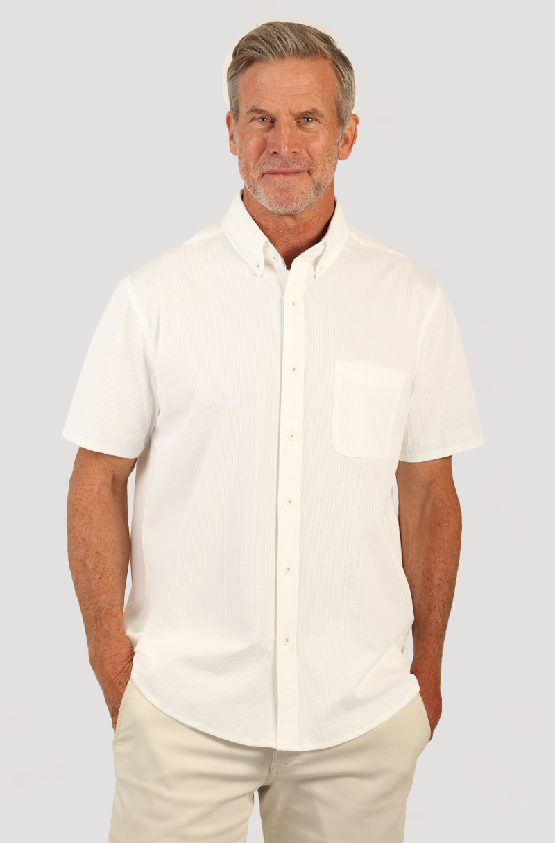 Seersucker S/S 1 PKT Shirt