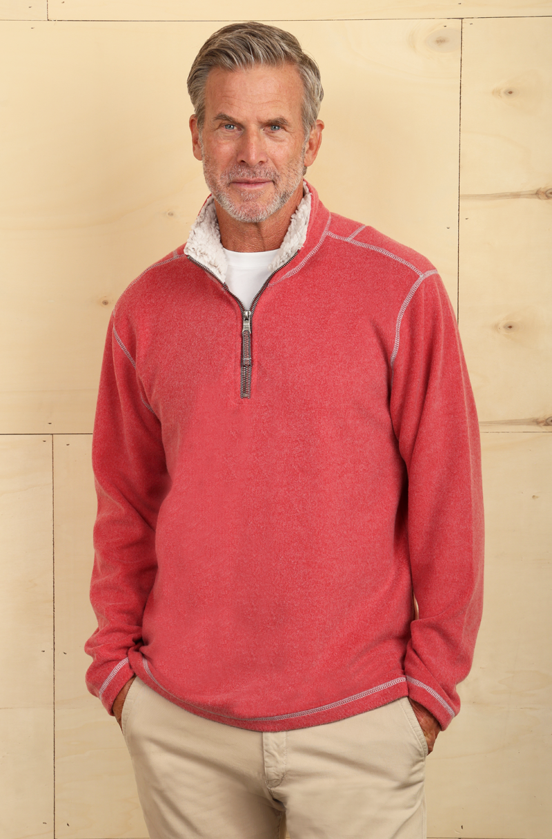 Melange Soft Fleece 1 4 Zip Pullover True Grit
