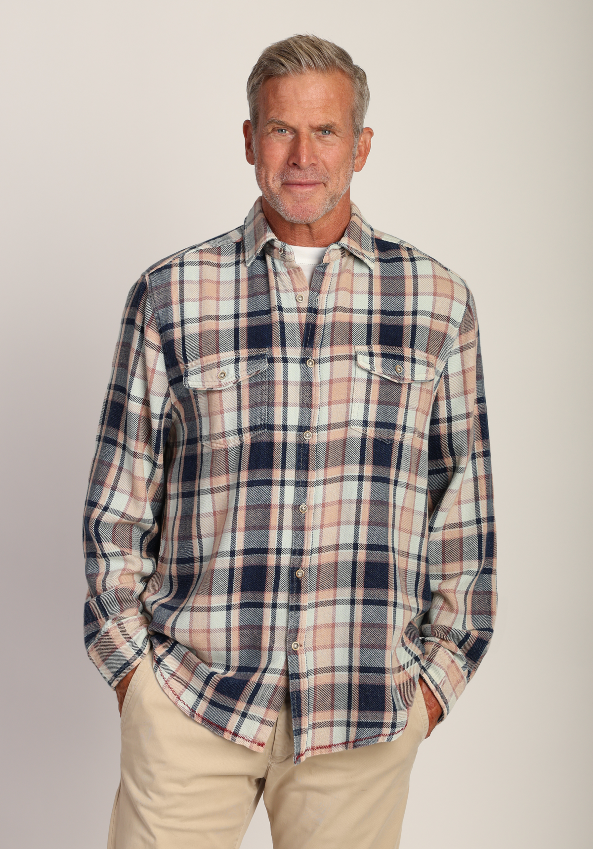 Shea Genuine Indigo Plaid