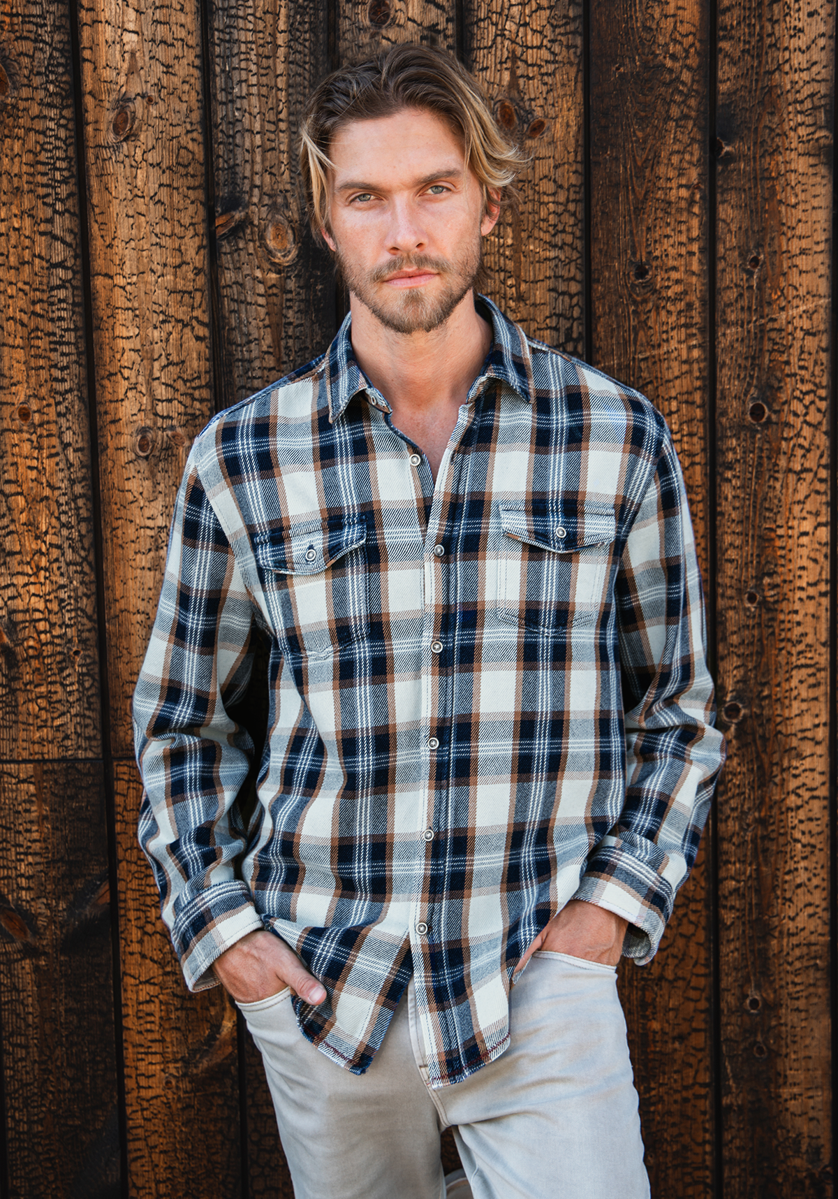 Winston Genuine Indigo Plaid