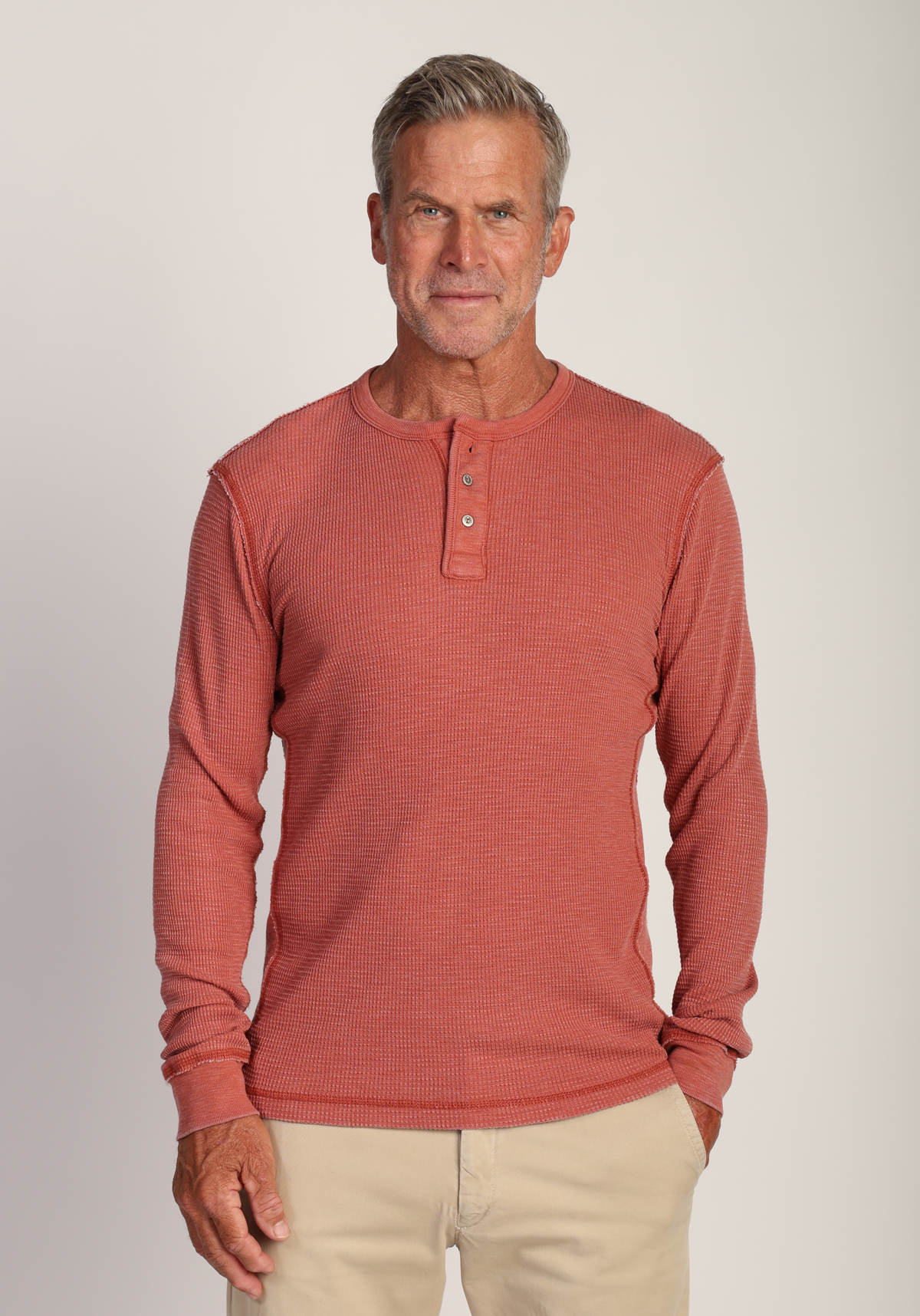 Bowery Waffle Thermal Henley