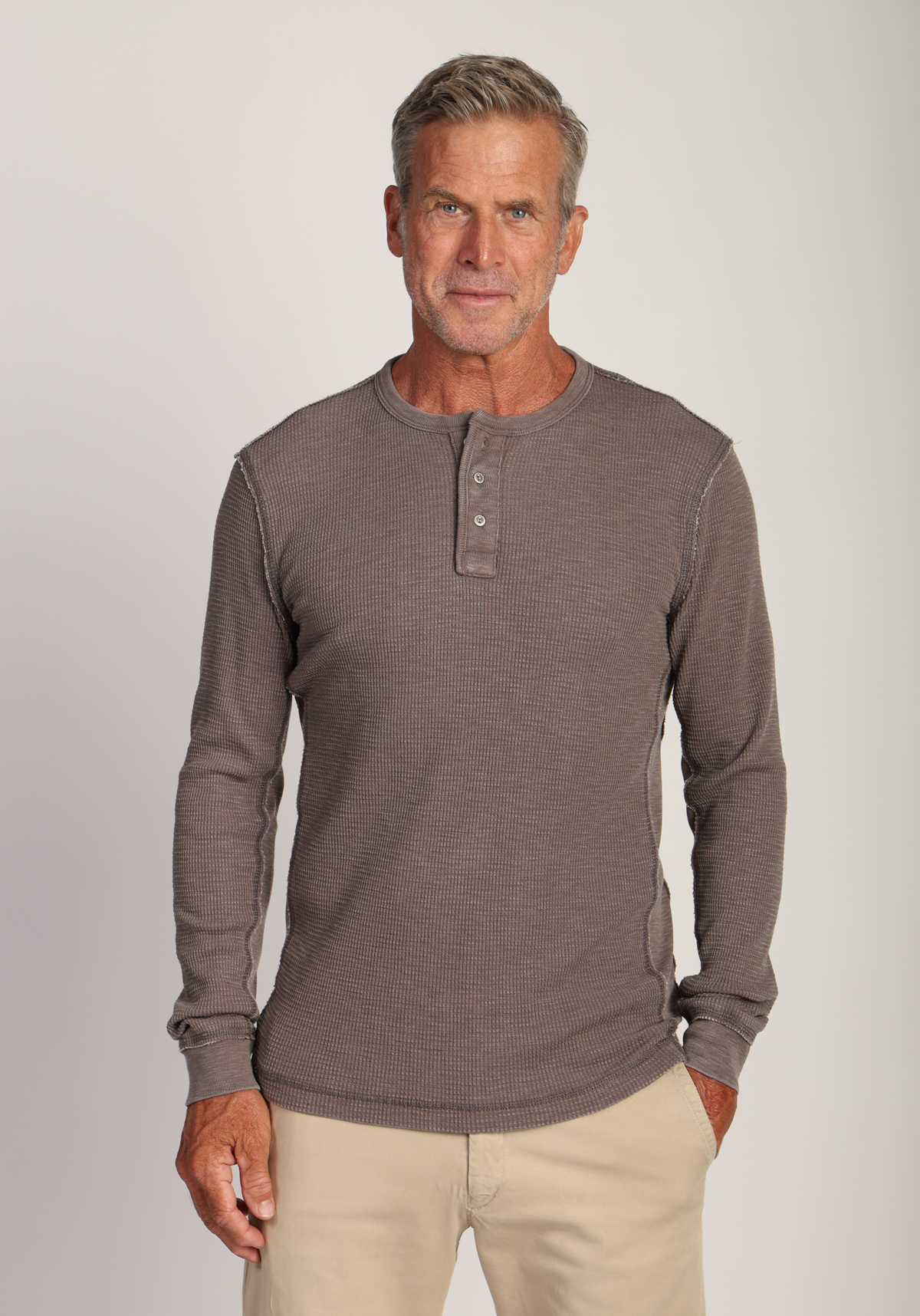 Bowery Waffle Thermal Henley