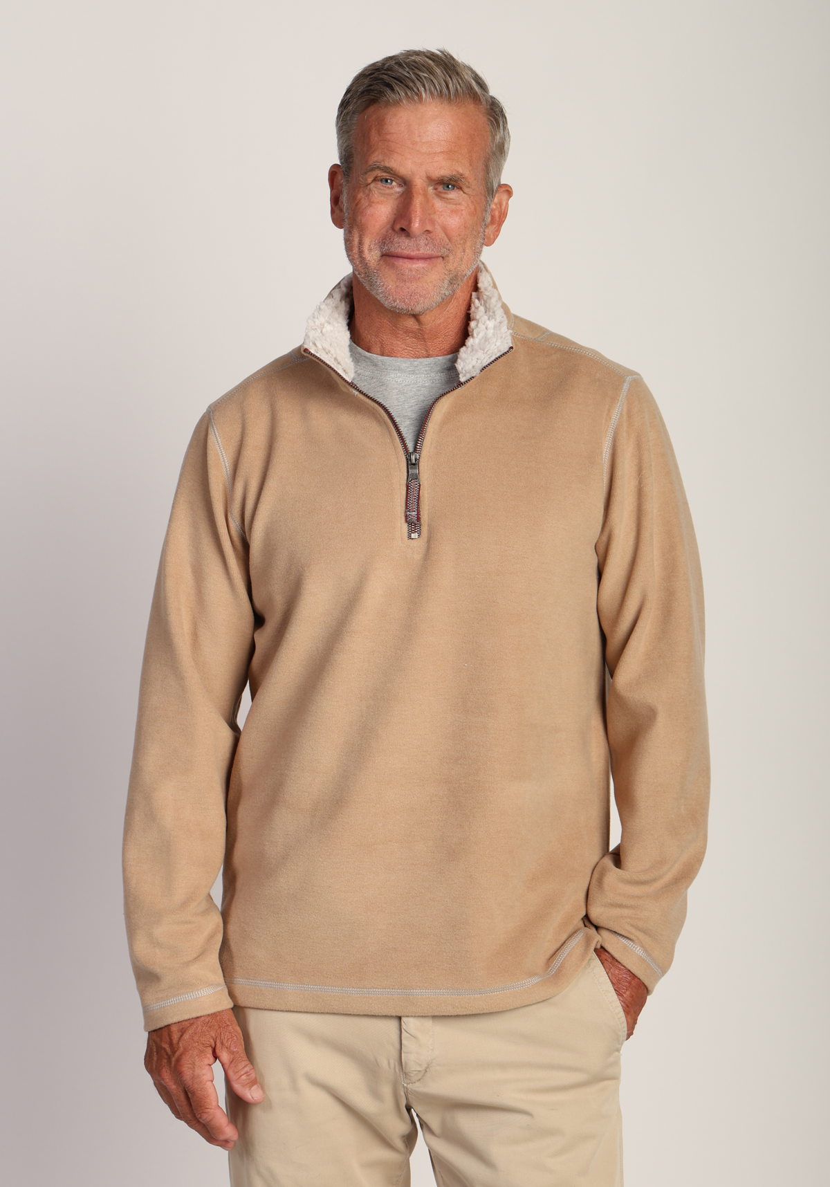 Melange Soft Fleece 1/4 Zip Pullover