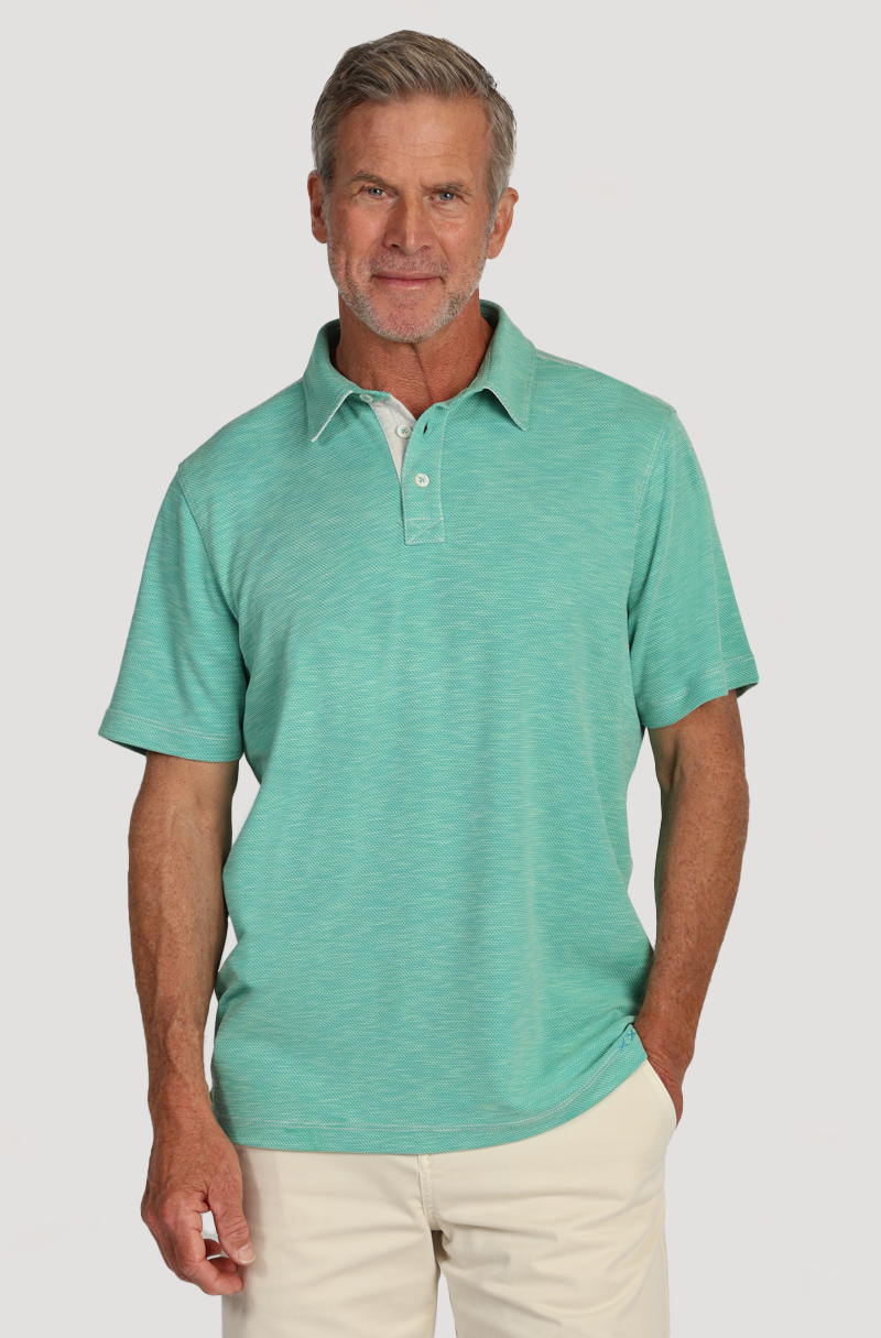 Sueded Dobby Model Tencel Polo