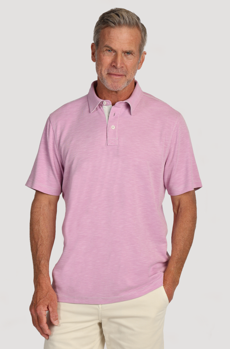 Sueded Dobby Model Tencel Polo