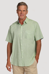 Washed Melange Linen Mini Checks Shirt