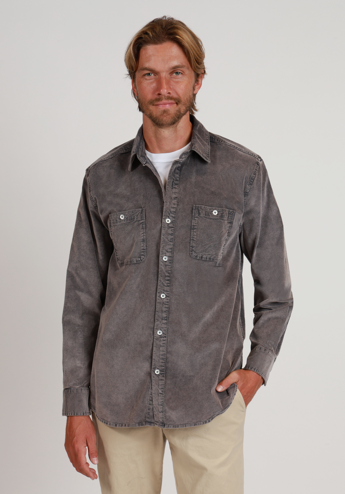 Cozy Cut Cord Work Shirt
