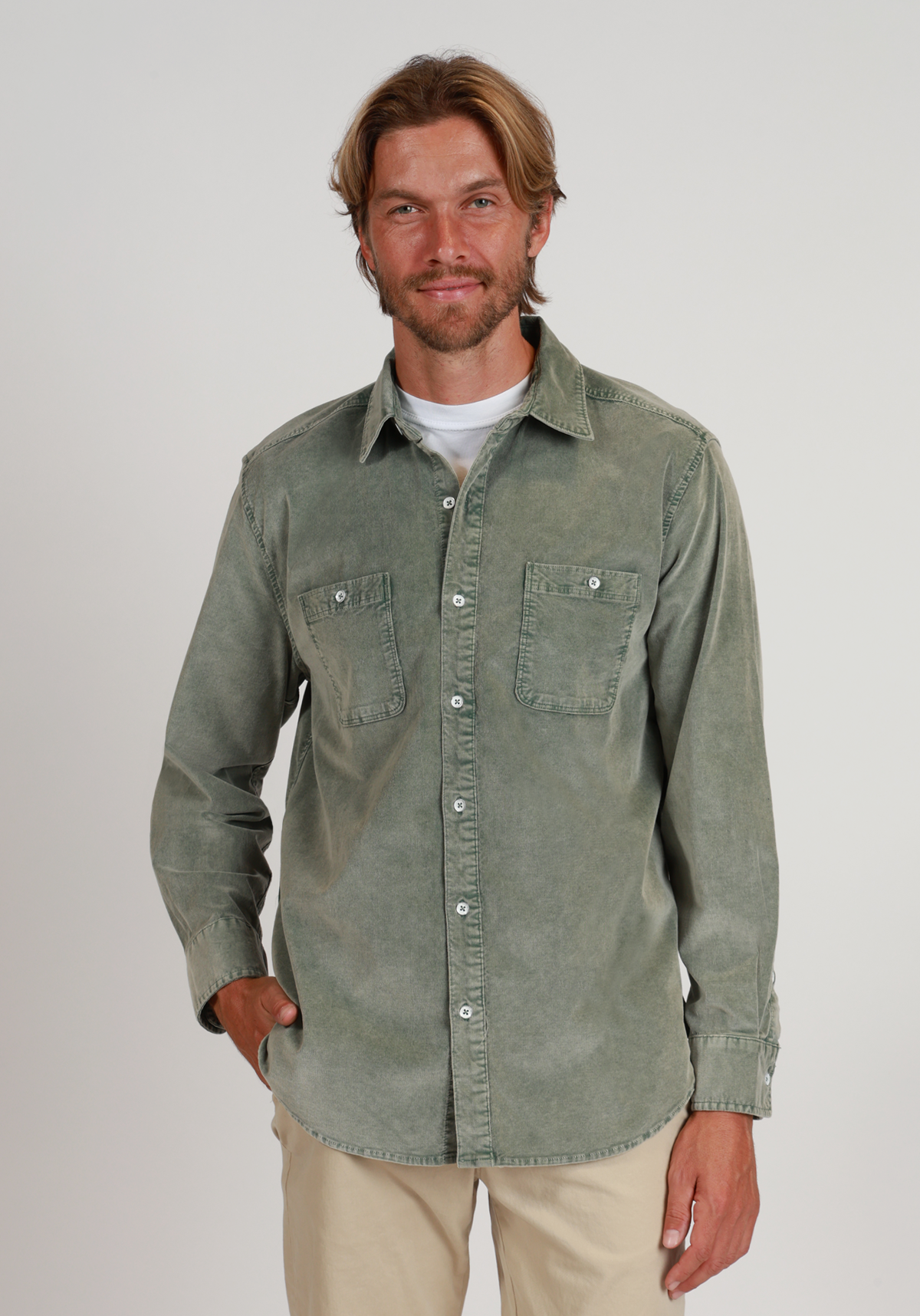 Cozy Cut Cord Work Shirt