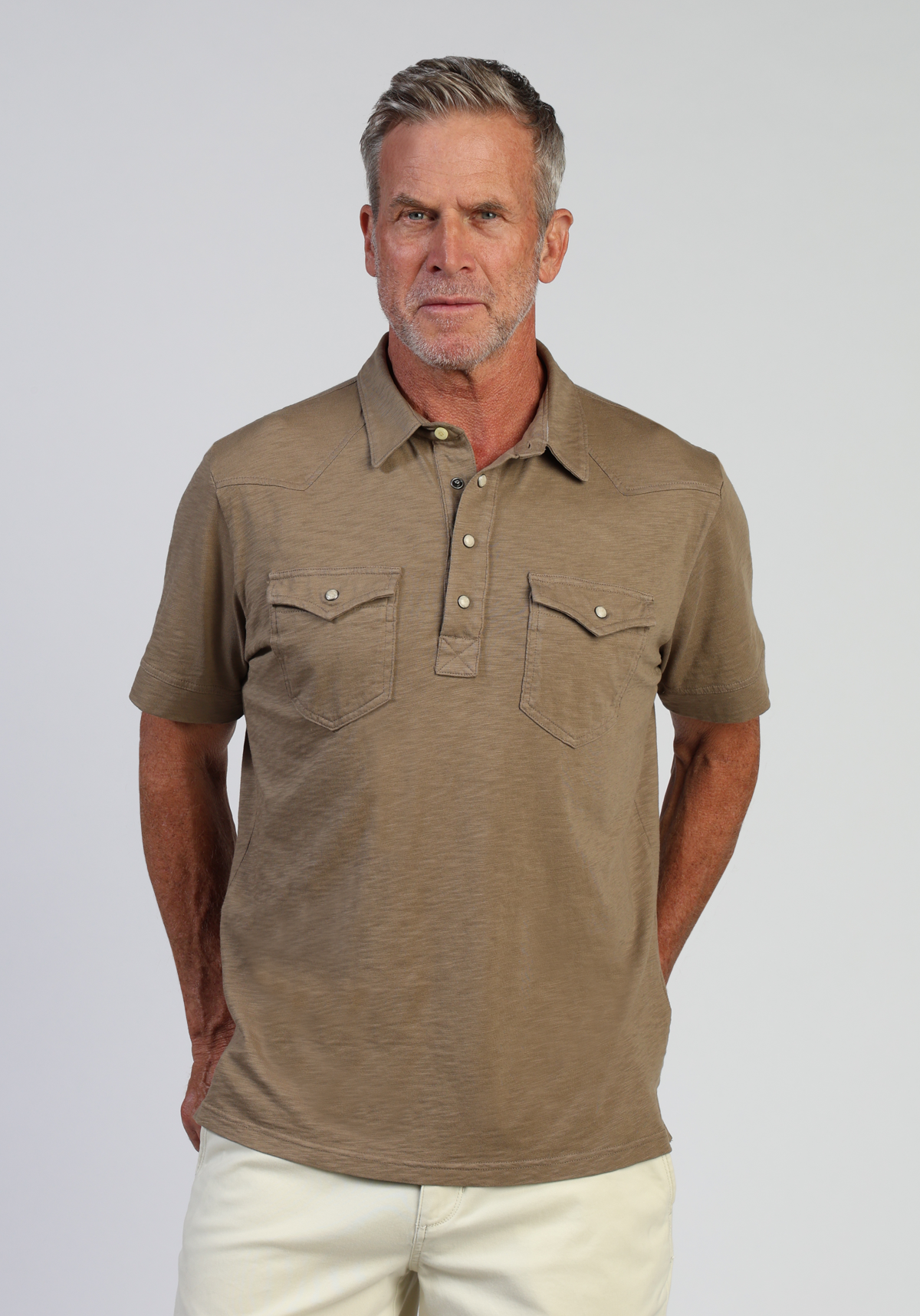 Signature Slub Western Polo