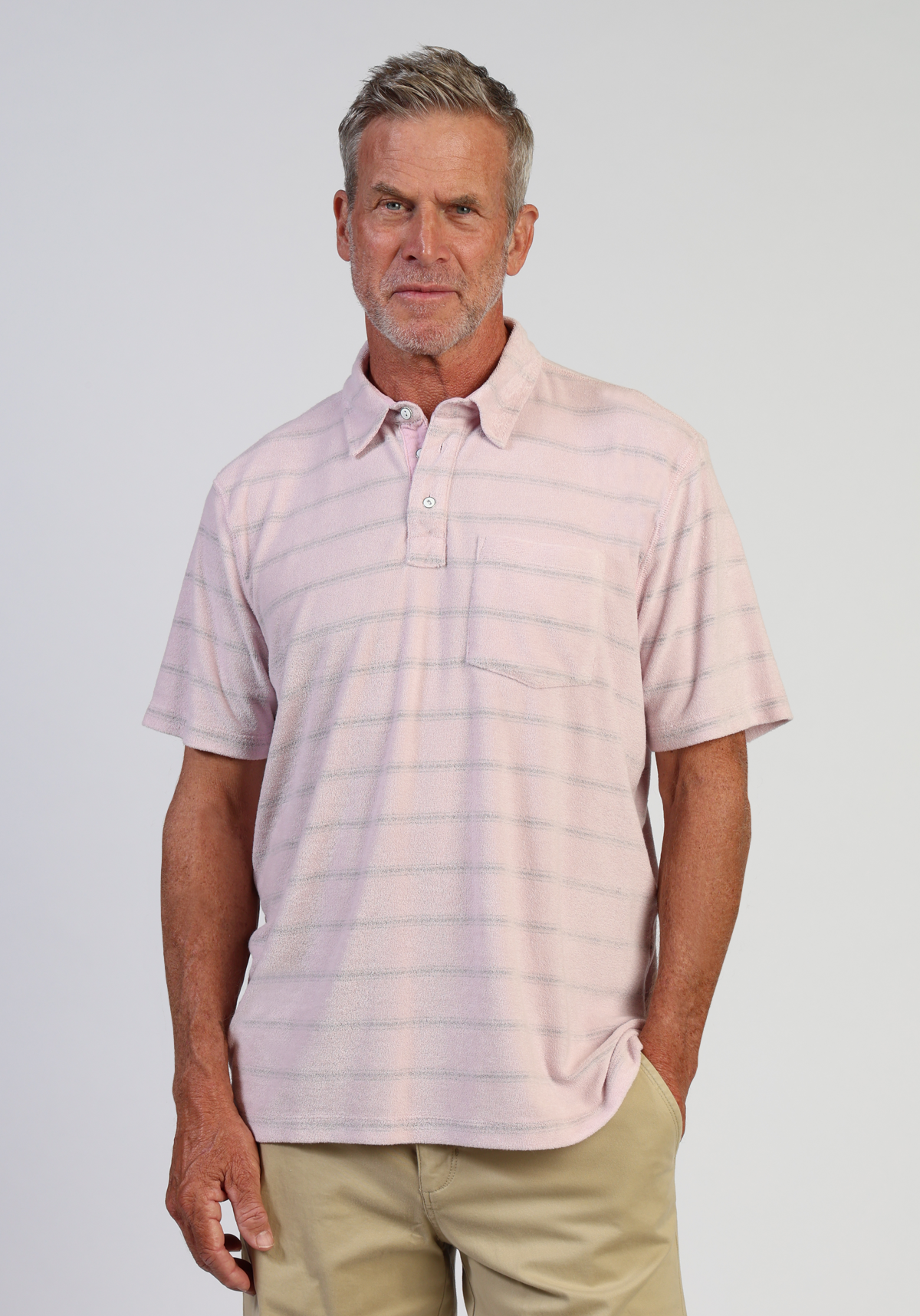 Cabana Terry Stripe Polo